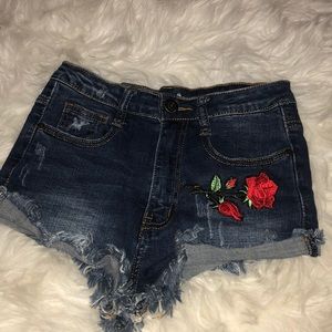 denim shorts